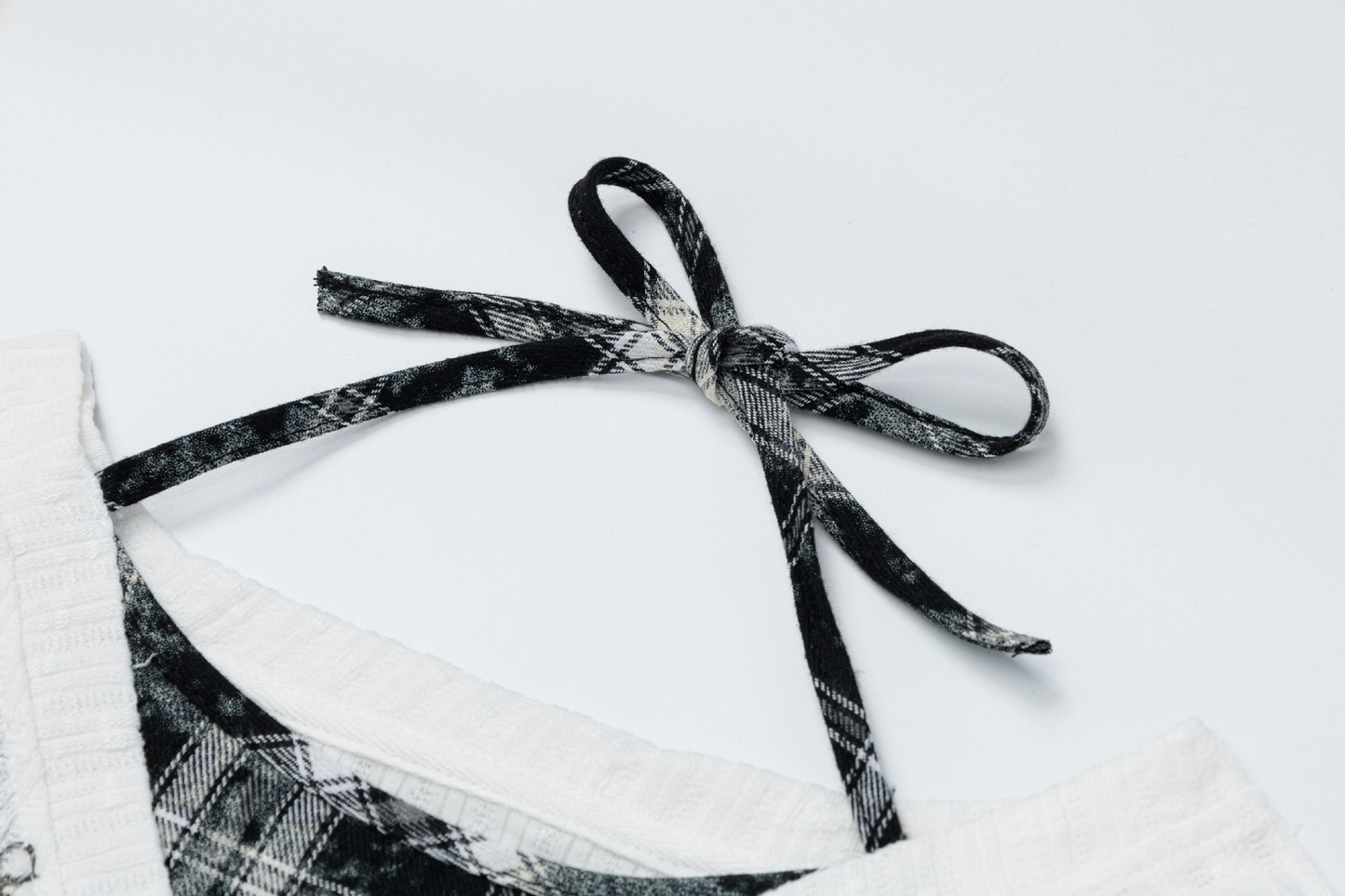 クロスデザインプリントフェイクレイヤートップス/2color/cm0153