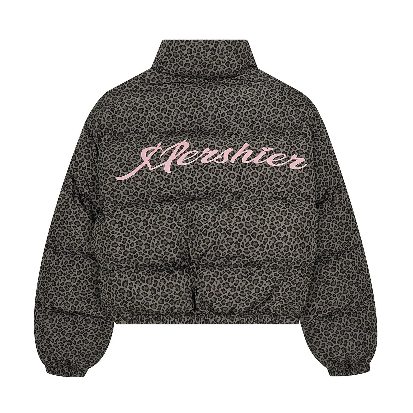 レオパードプリントパターンルーズパファージャケットcm0136
