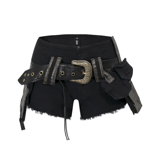 ベルトデザインショートパンツ/4color/cm0137