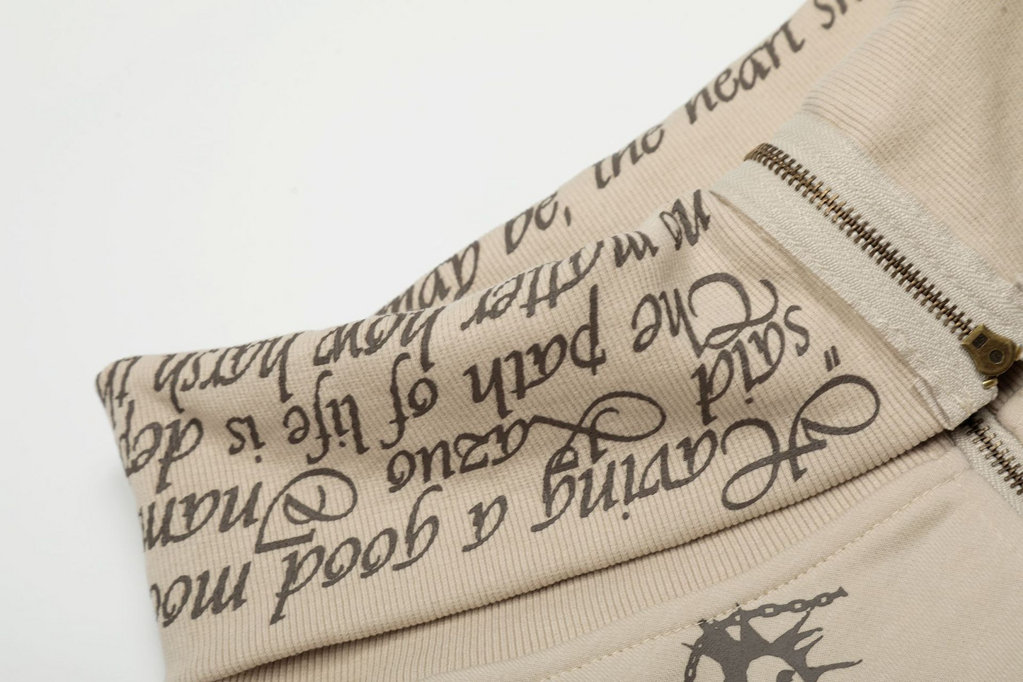 ジップアッププリントスウェット/2color/cm0089