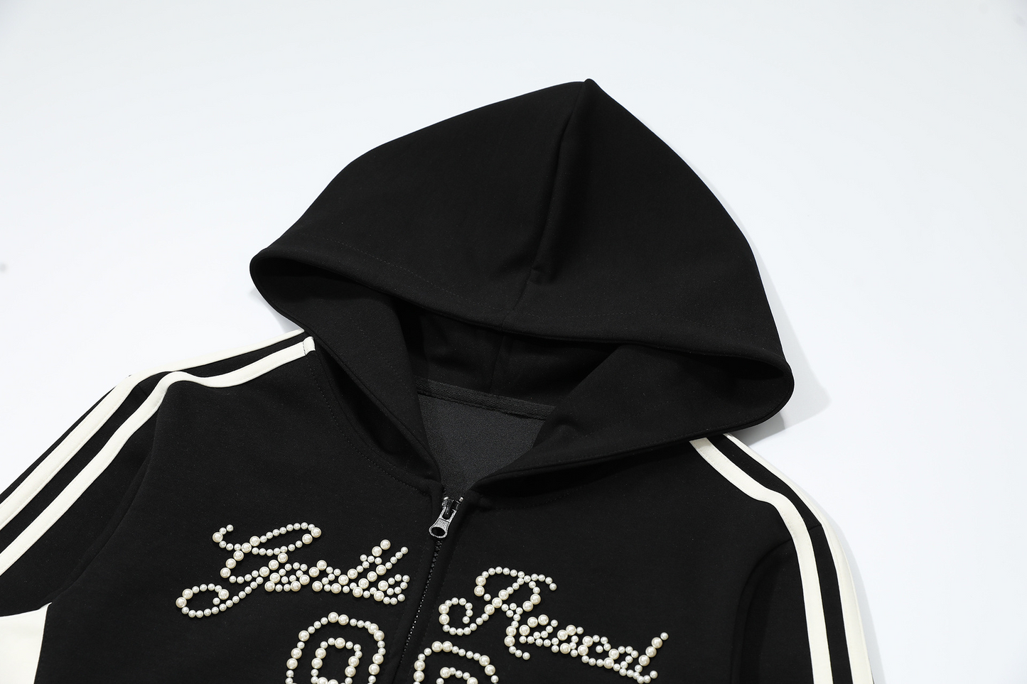 ビーズロゴラインデザインパーカー/3color/cm0073