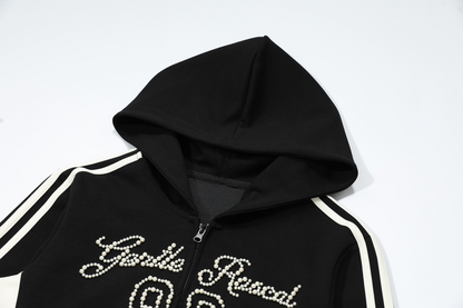 ビーズロゴラインデザインパーカー/3color/cm0073