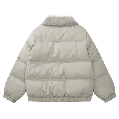 ファーネックパファージャケット/2color/cm0078