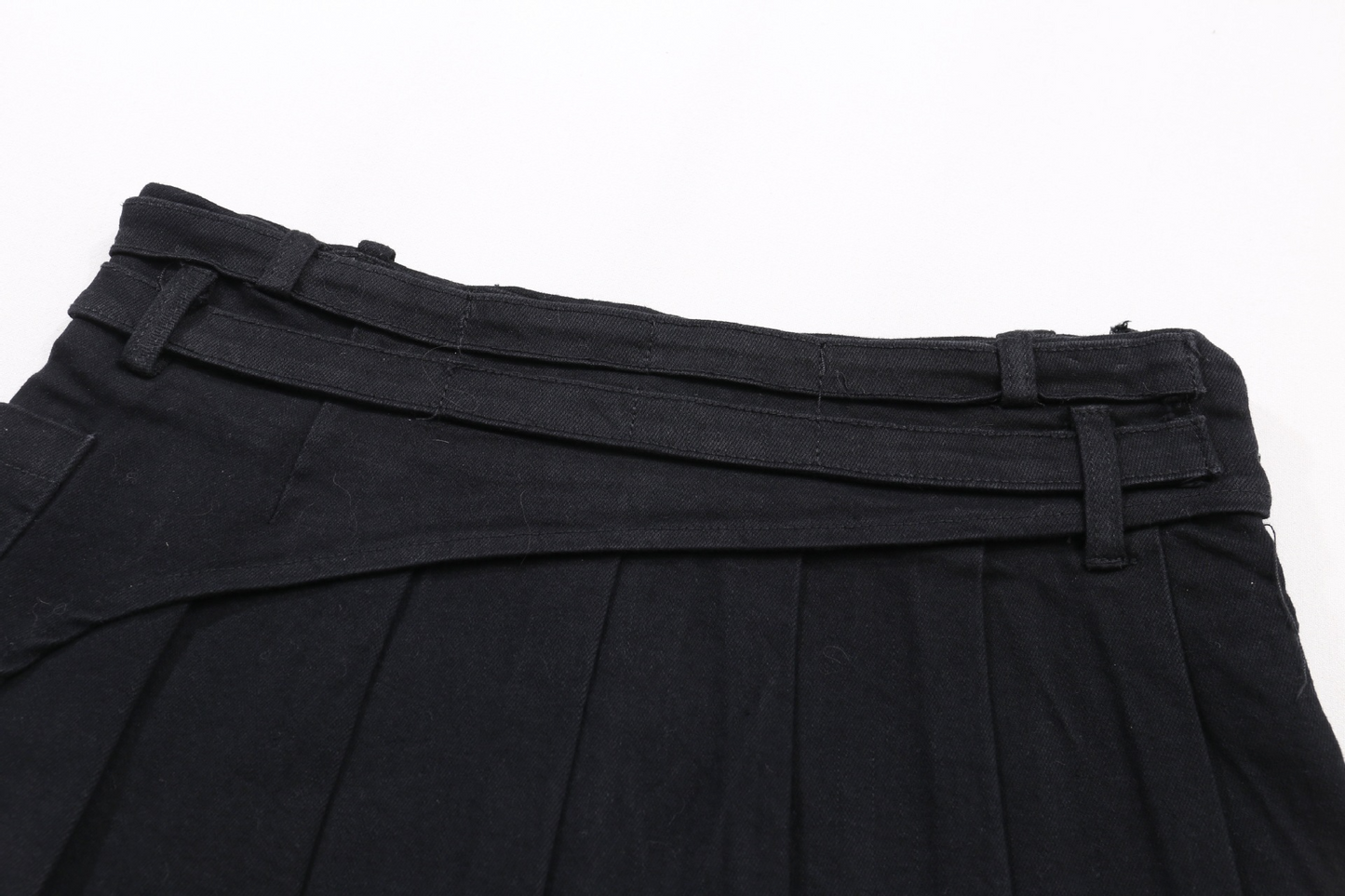 クロススタッズデザインデニムミニスカート/2color/cm0142