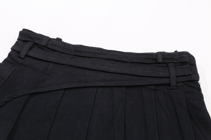 クロススタッズデザインデニムミニスカート/2color/cm0142