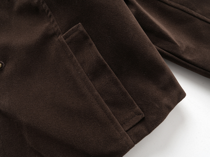 ボアネッククロスデザインアルファベットディテールボタンジャケット/2color/cm0033