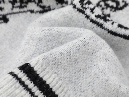 クロスデザインダメージ加工ニットカーディガン/2color/cm0084