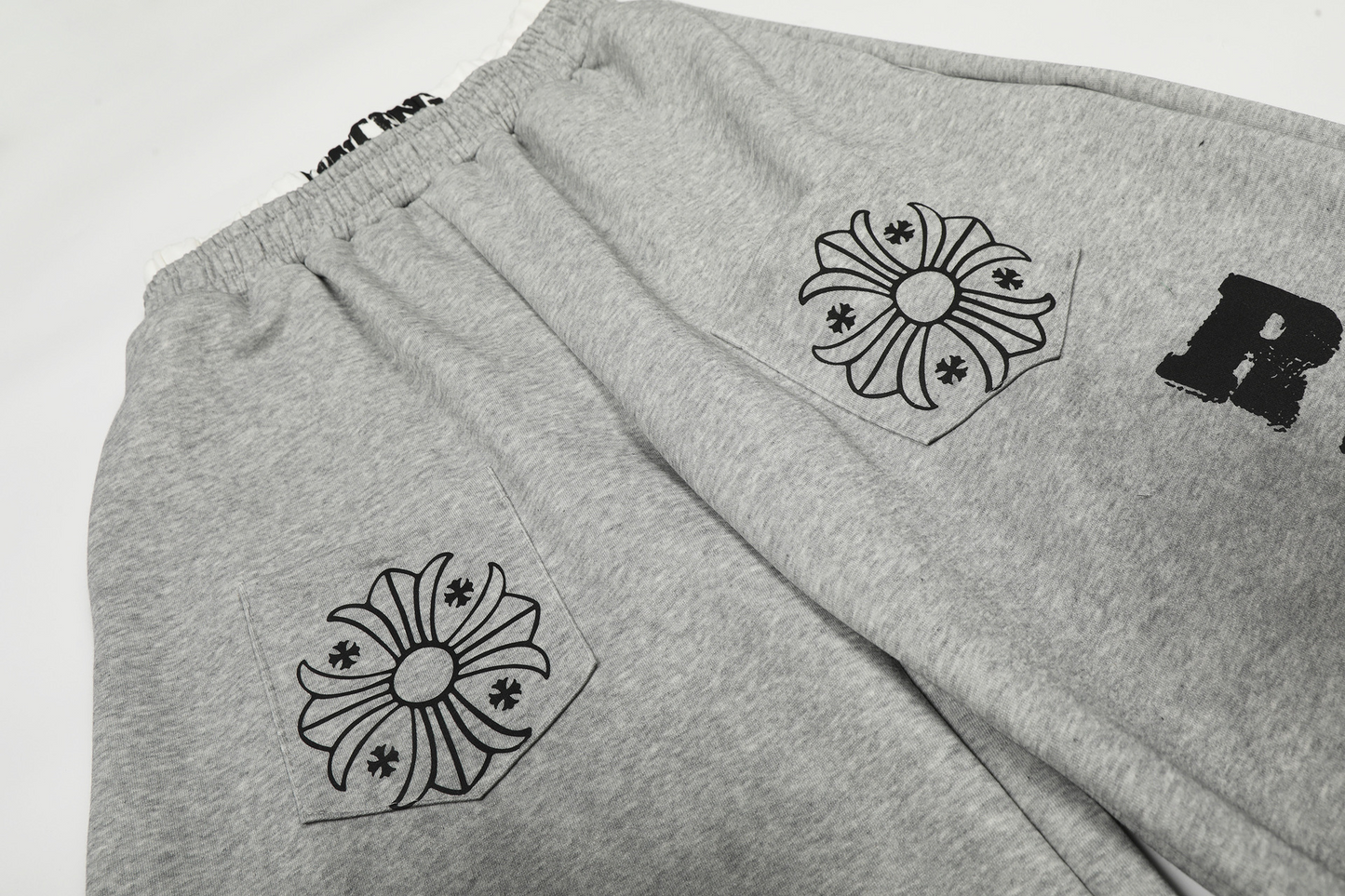 ポケットロゴプリントワイドパンツ/2color/cm0065