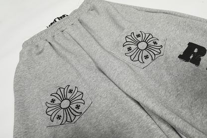 ポケットロゴプリントワイドパンツ/2color/cm0065