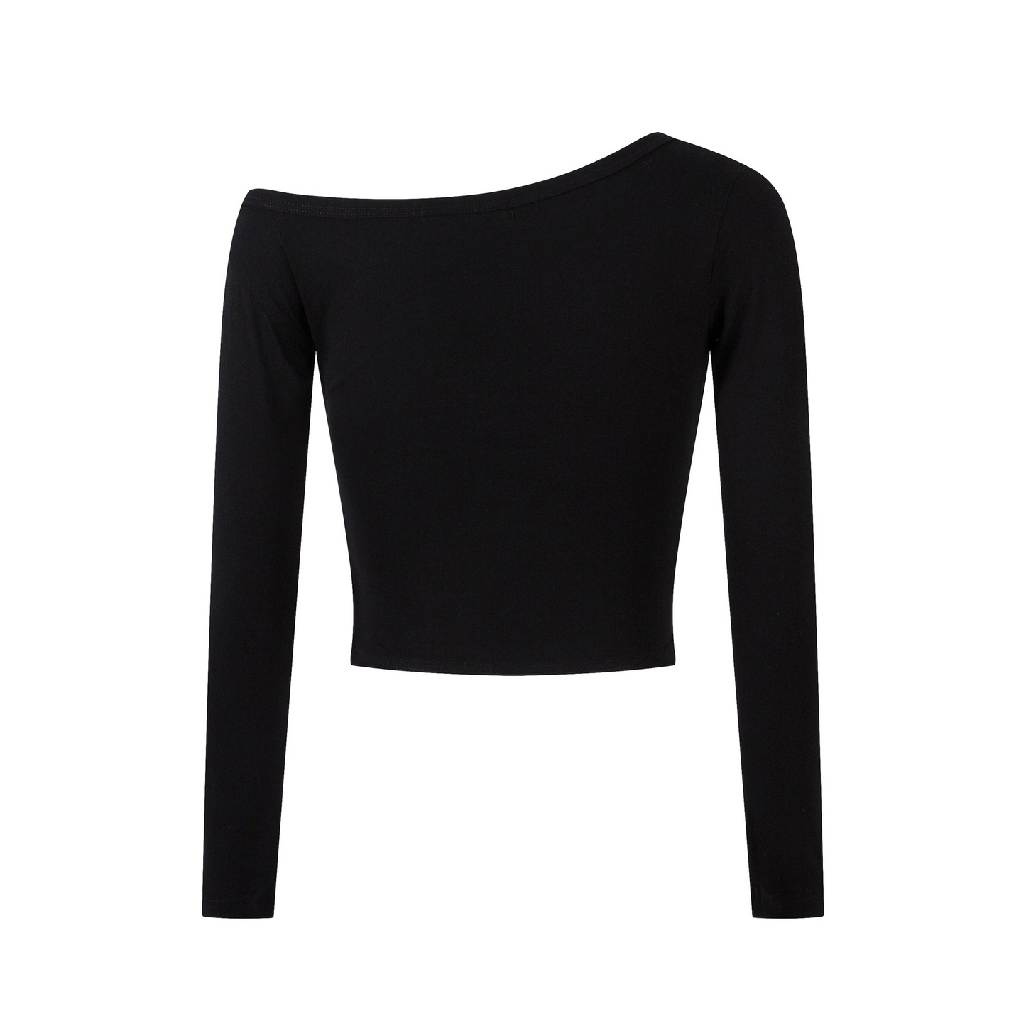 アシメオフショルダープリントTシャツ/cm0096