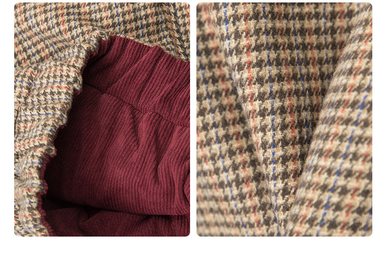 リバーシブル/コントラスト チェック柄 ヴィンテージジャケット/2color/cm0060