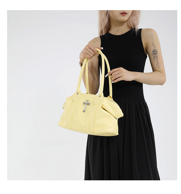 クロスアクセサリー付き2wayショルダーバッグ/6color/cm0110