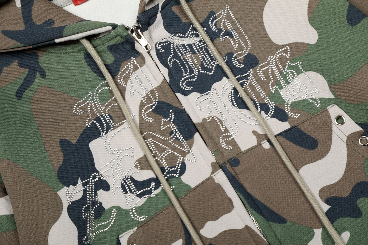 カモフラージュフード付きスウェットパーカー/cm0131