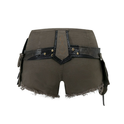 ベルトデザインショートパンツ/4color/cm0137