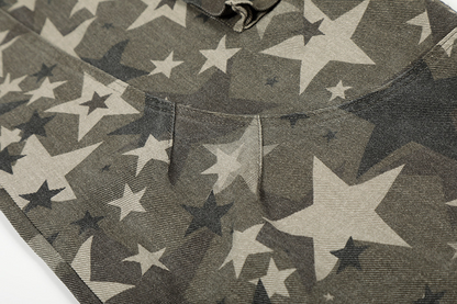 スターカモフラージュ柄ワイドレッグパンツ/cm0150