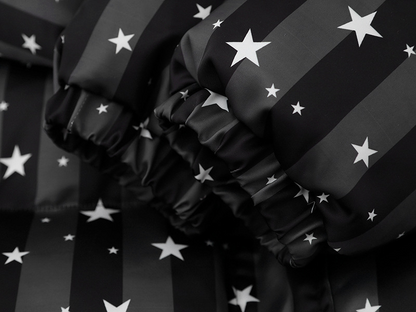 スター柄ファー付きフードパファージャケット/2color/cm0021