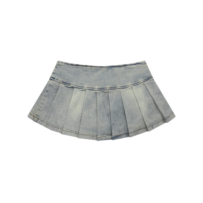 スタープリントデニムミニスカート/3color/cm0011