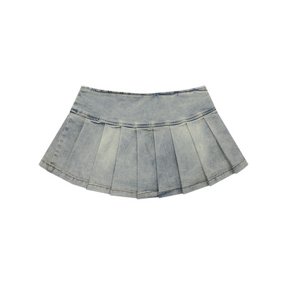 スタープリントデニムミニスカート/3color/cm0011