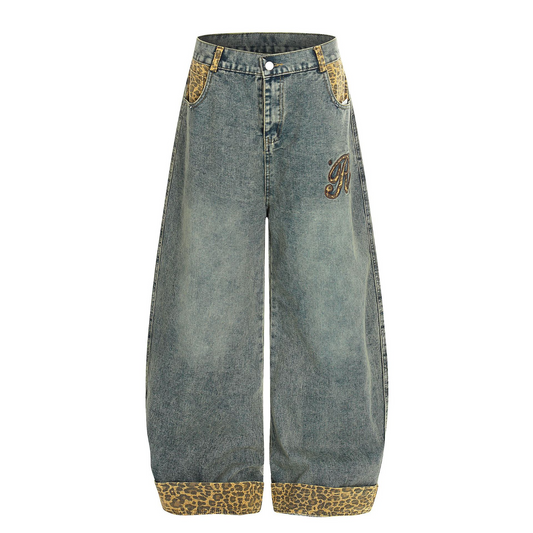 レオパードディテールワンポイントロゴパンツ/2color/cm0141