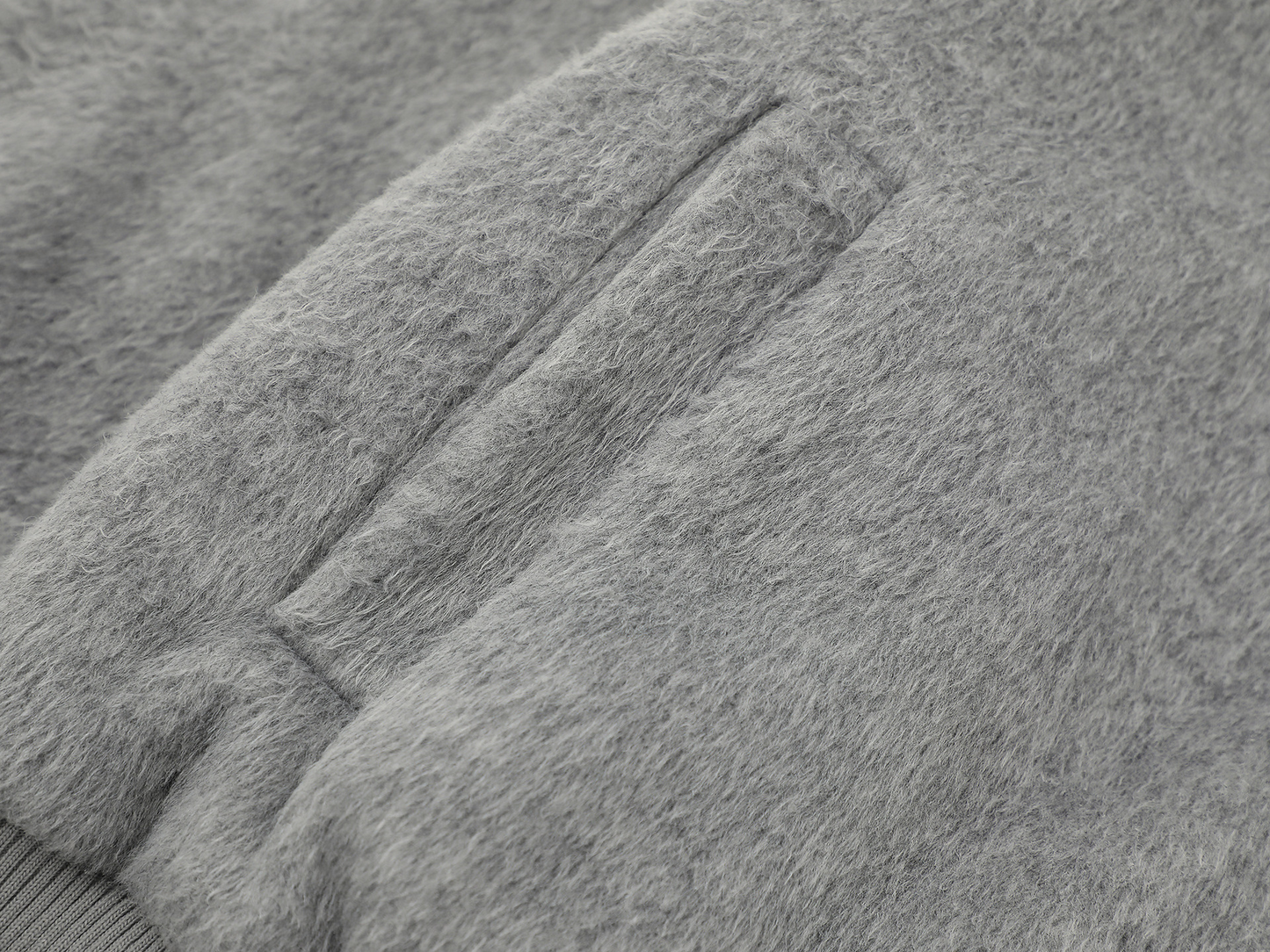 リボンデザインフェイクファーフードジャケット/2color/cm0002