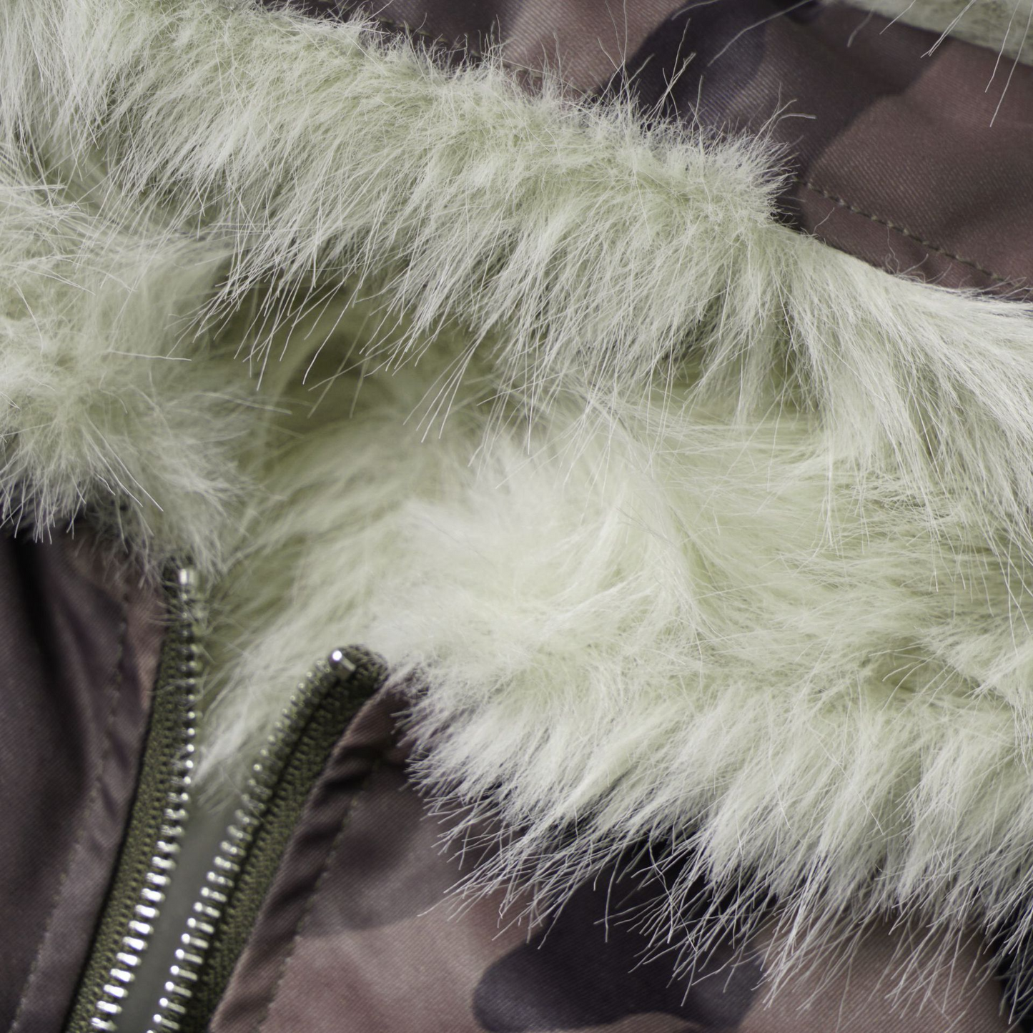 ファーフードファー耳付きジップアップジャケット/2color/cm0125