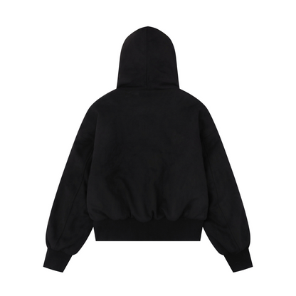 クロスデザインフェイクファーフードジャケットcm0004