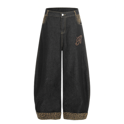 レオパードディテールワンポイントロゴパンツ/2color/cm0141