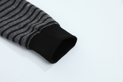 2color/クロスロゴボーダージップアップフーディー/cm0247