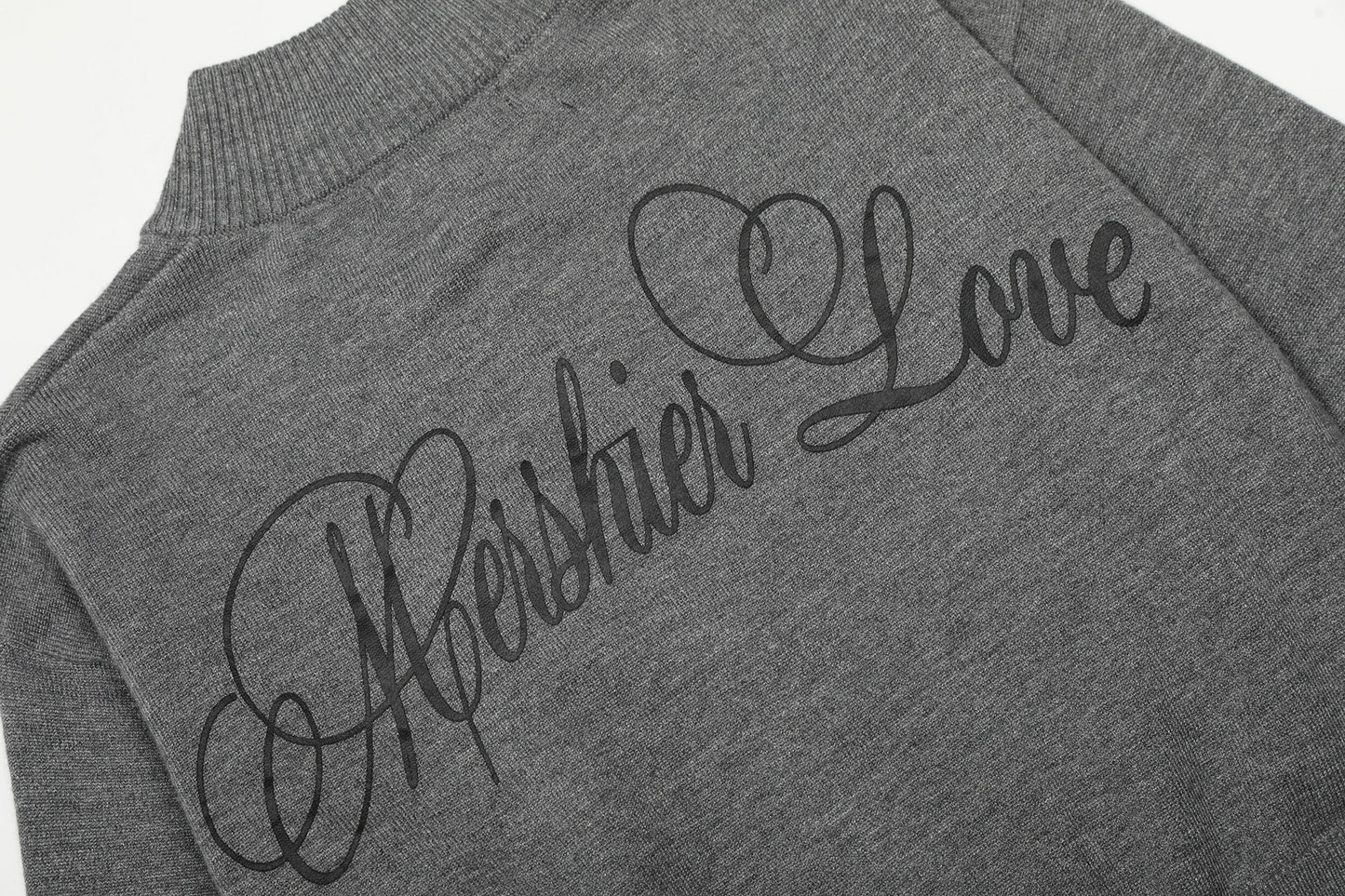 ジップアッププリントロゴカーディガン/2color/cm0132