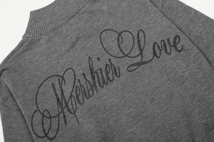 ジップアッププリントロゴカーディガン/2color/cm0132