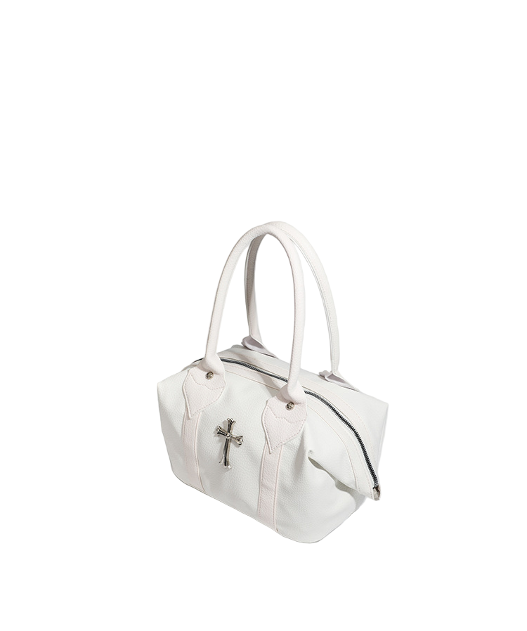 クロスアクセサリー付きスタッズディテールバッグ/cm0113
