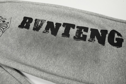 ポケットロゴプリントワイドパンツ/2color/cm0065