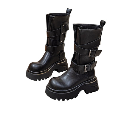 ベルトバックルデザインブーツ/cm0148