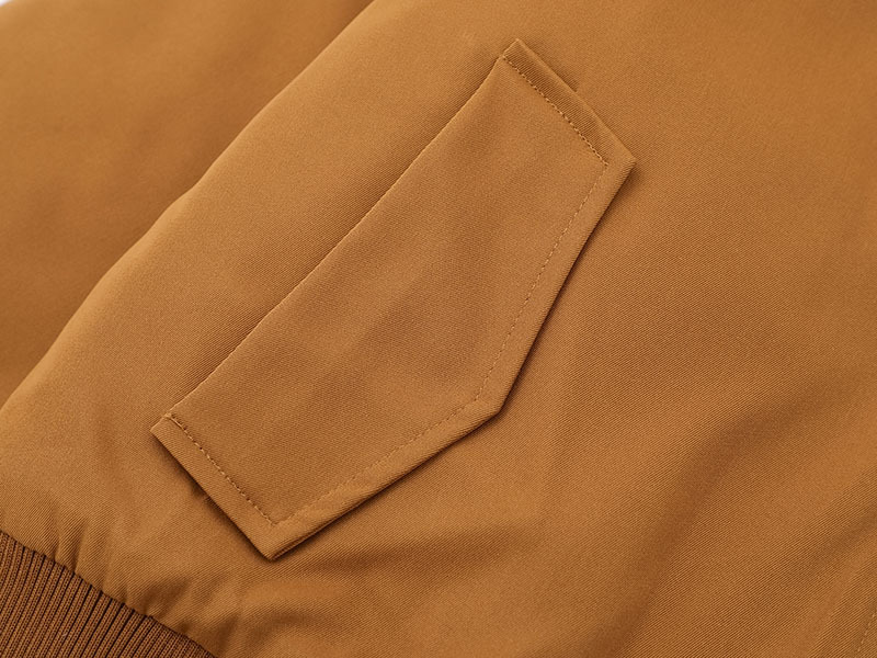 チェックフェイクレイヤード刺繍ロゴジャケット/2color/cm0085