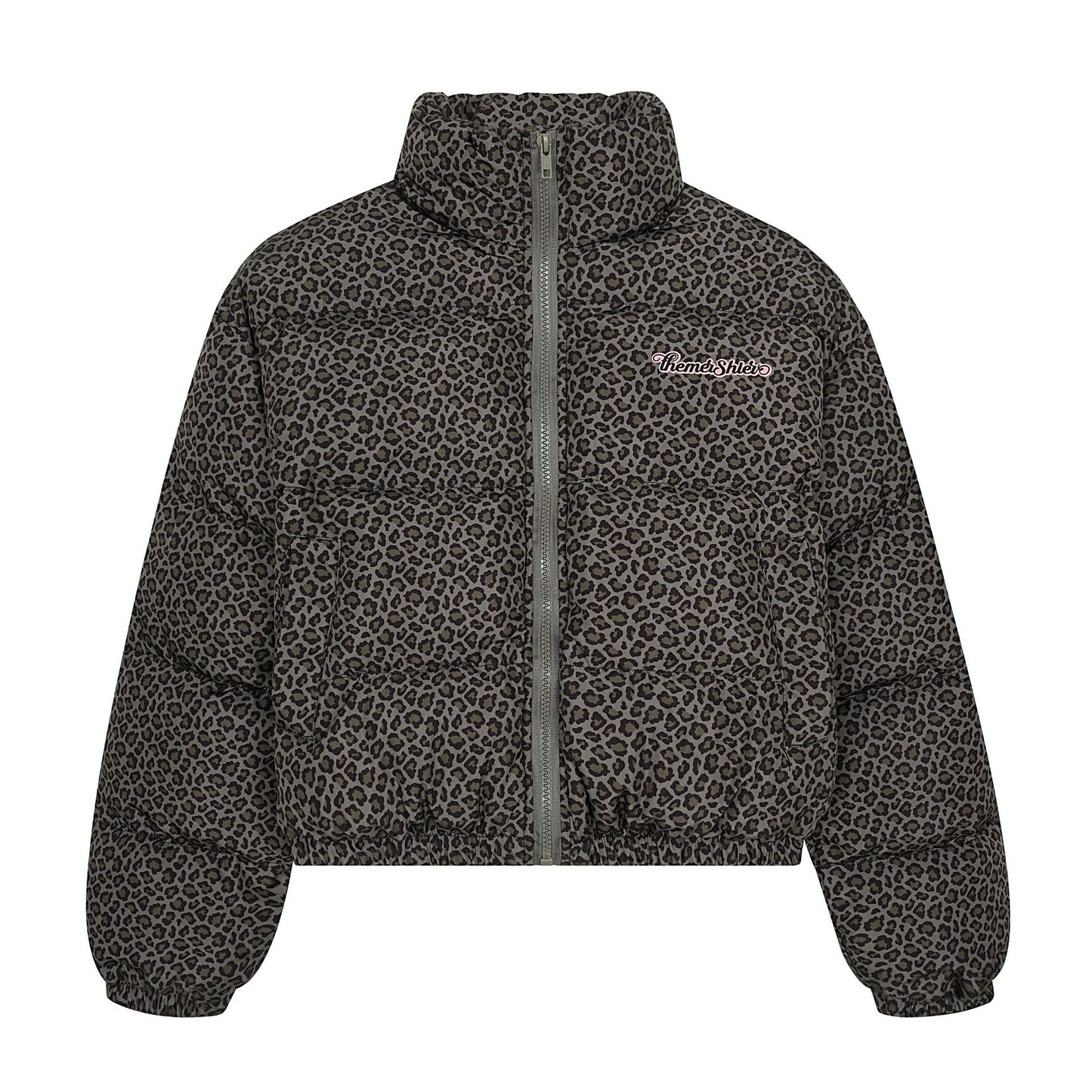 レオパードプリントパターンルーズパファージャケットcm0136