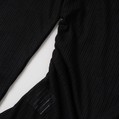 ベルトデザインラインストーン長袖トップス/2color/cm0156