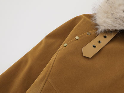 ベルトデザインアクセサリーロゴジャケットcm0012