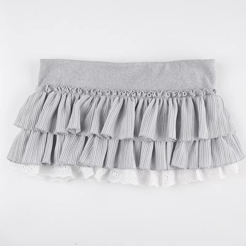 フリルレースショートスカート/cm0255