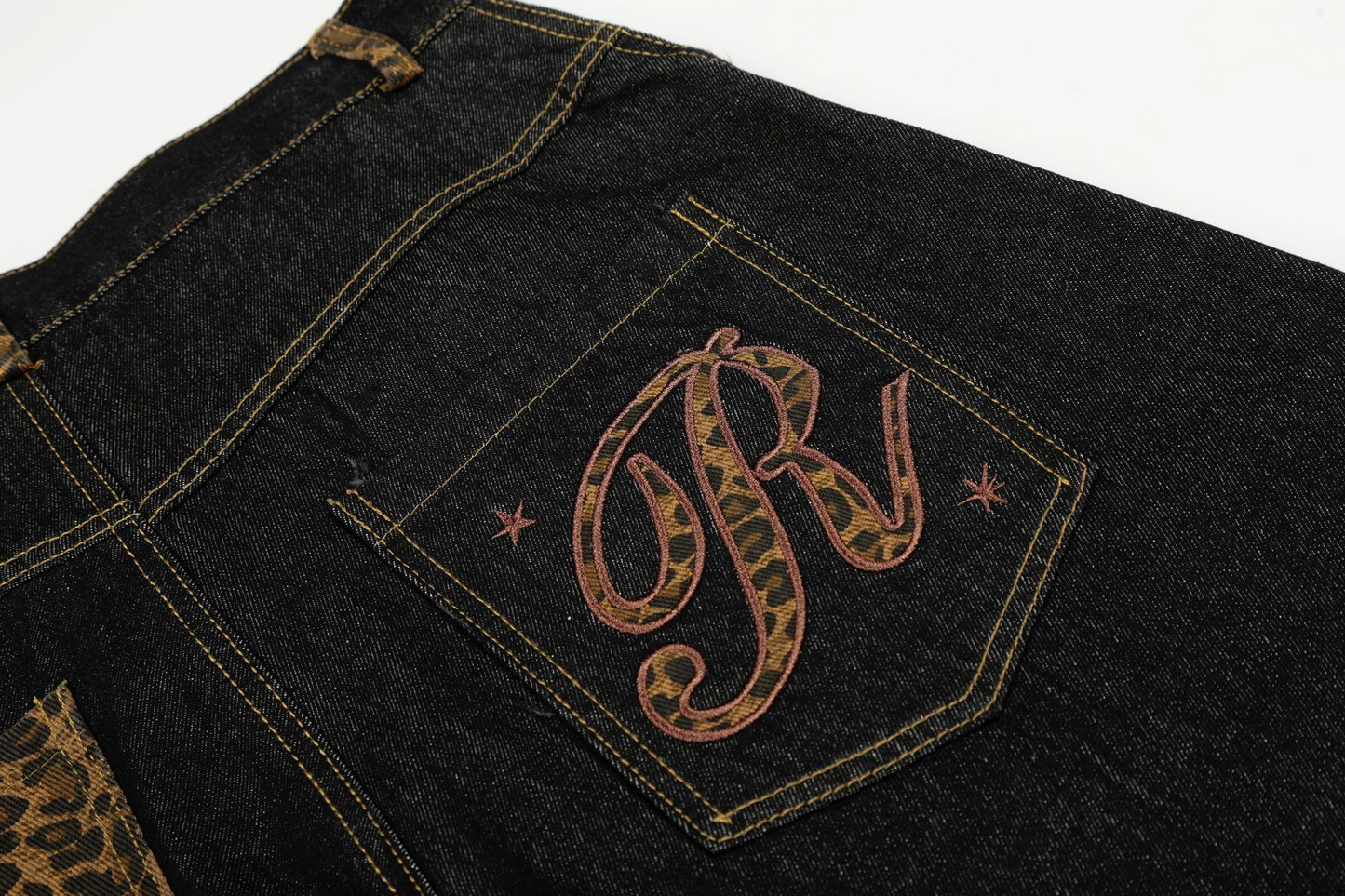 レオパードディテールワンポイントロゴパンツ/2color/cm0141