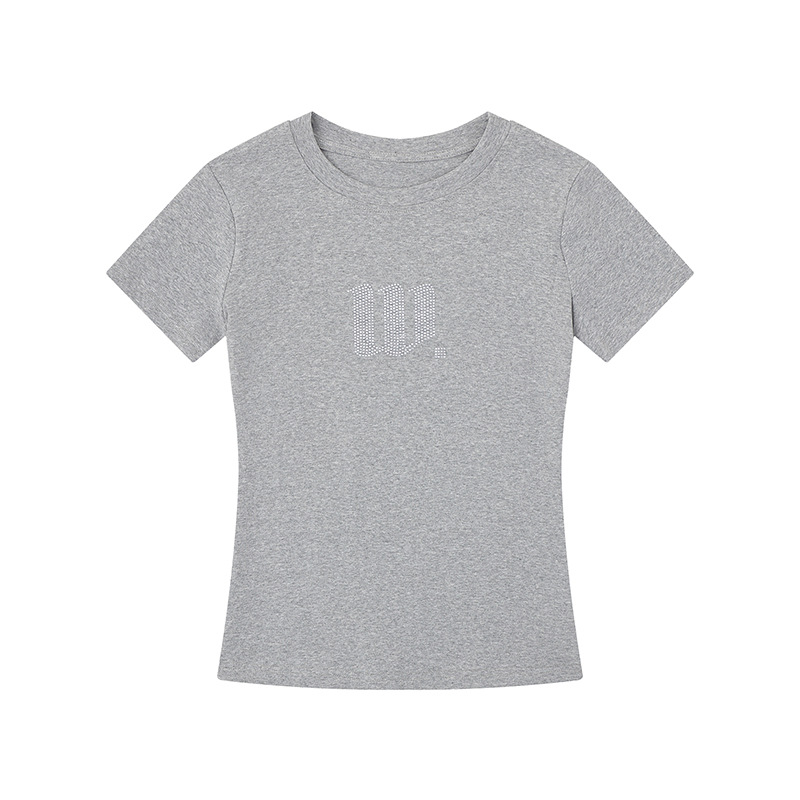 4color/ラインストーンロゴバックウィング半袖Tシャツ/cm0262