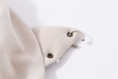 ショルダーリボンデザイン耳付きスウェット/2color/cm0027