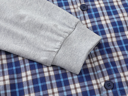 フェイクレイヤーチェックシャツジャケット/2color/cm0082