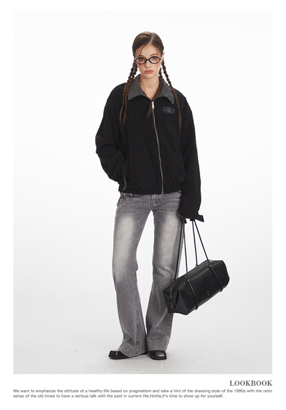 リバーシブル/コントラスト チェック柄 ヴィンテージジャケット/2color/cm0060