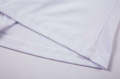 アシメオフショルダープリントTシャツ/cm0096