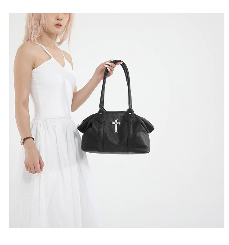 クロスアクセサリー付き2wayショルダーバッグ/6color/cm0110