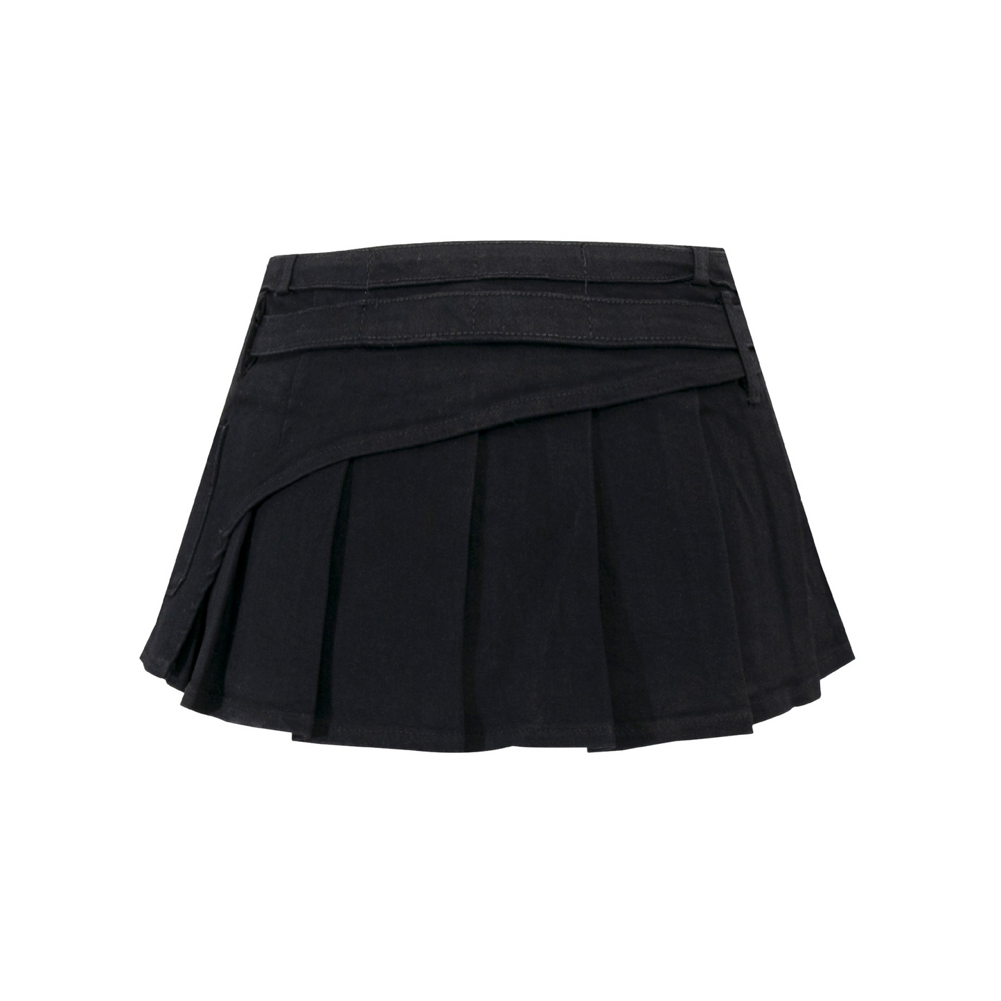 クロススタッズデザインデニムミニスカート/2color/cm0142