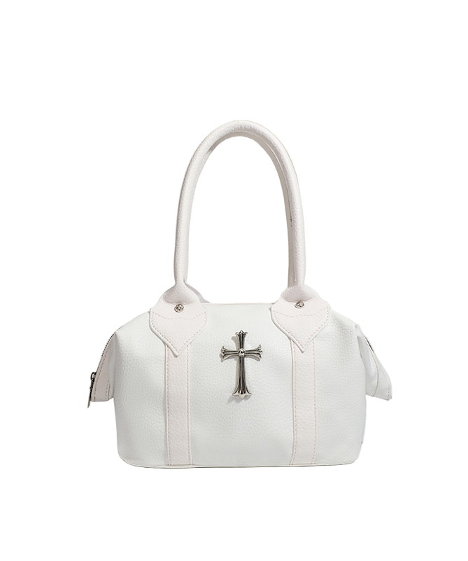 クロスアクセサリー付きスタッズディテールバッグ/cm0113