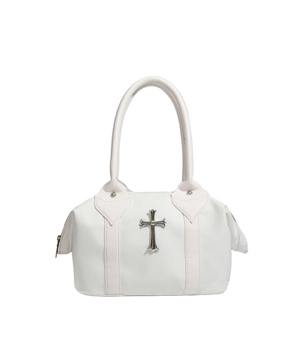 クロスアクセサリー付きスタッズディテールバッグ/cm0113