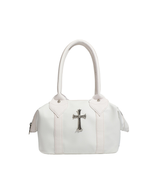 クロスアクセサリー付きスタッズディテールバッグ/cm0113