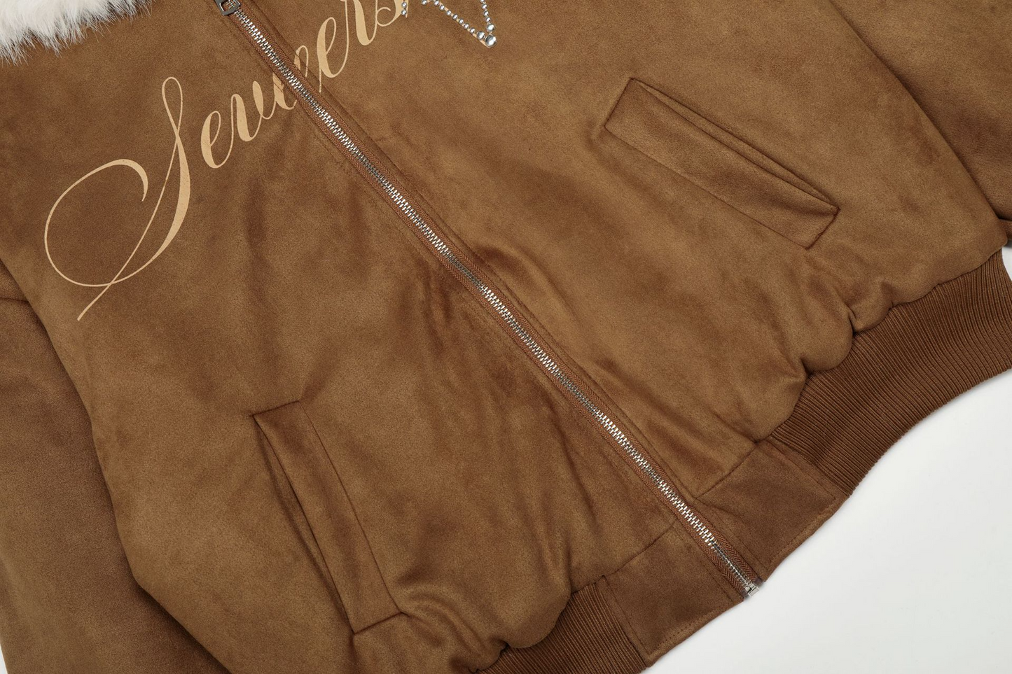 耳付きファーフードパッド入りジャケット/cm0068